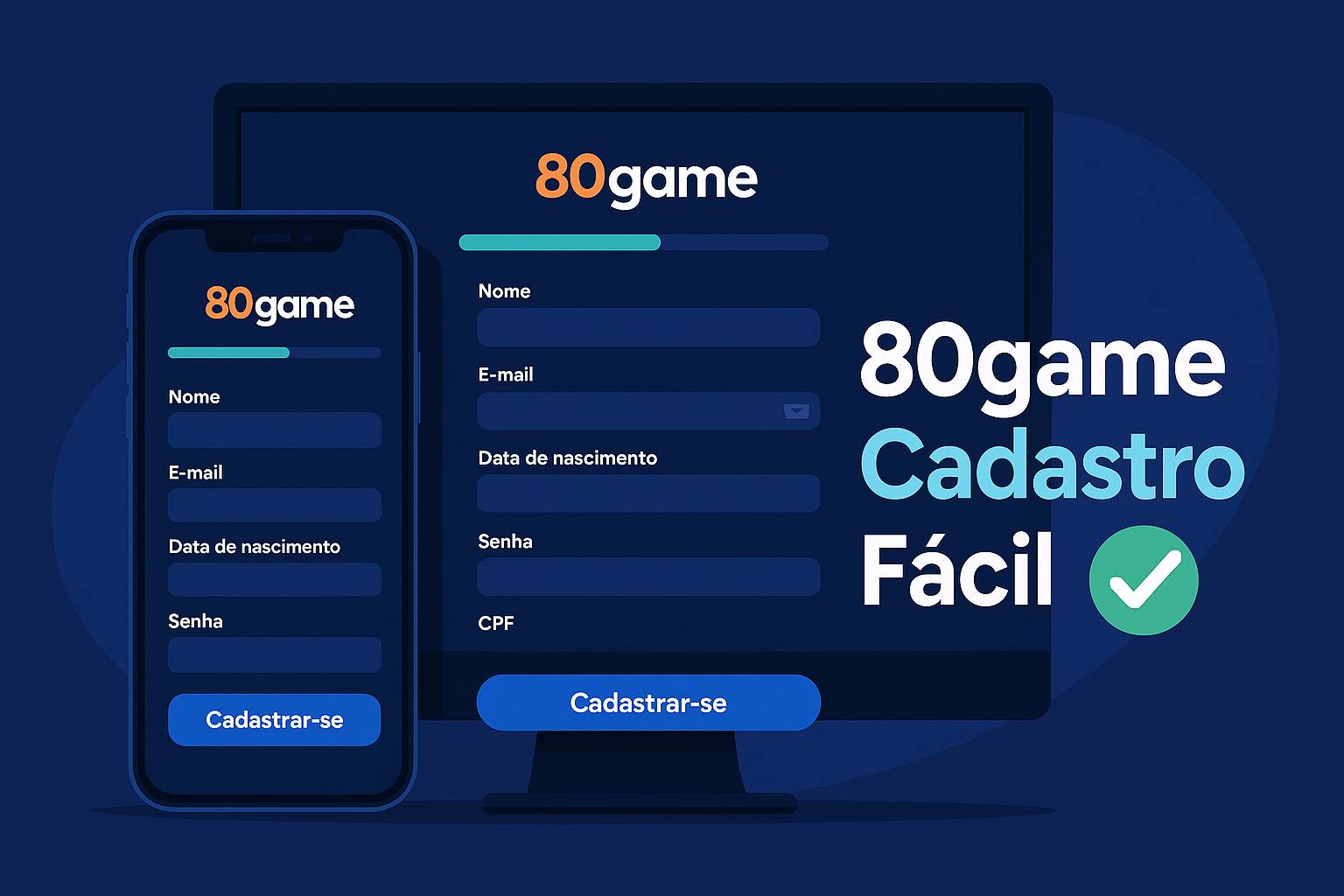 Não Perca tempo, o rRgistro na site 80game